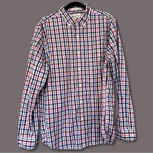 Hawker Rye (Large) Multi Colored Plaid on White Collared Button Up Longsleeve